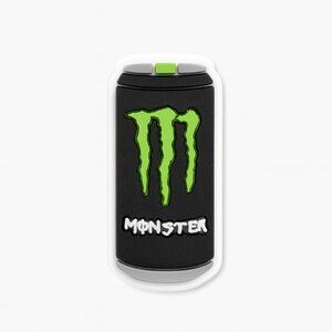 Monster Energy Drink Can Shoe Charm | Fits Crocs | Black & Green Jibbitz Style